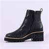 Paul Green Wedge Heel Chelsea Boot - Black Leather